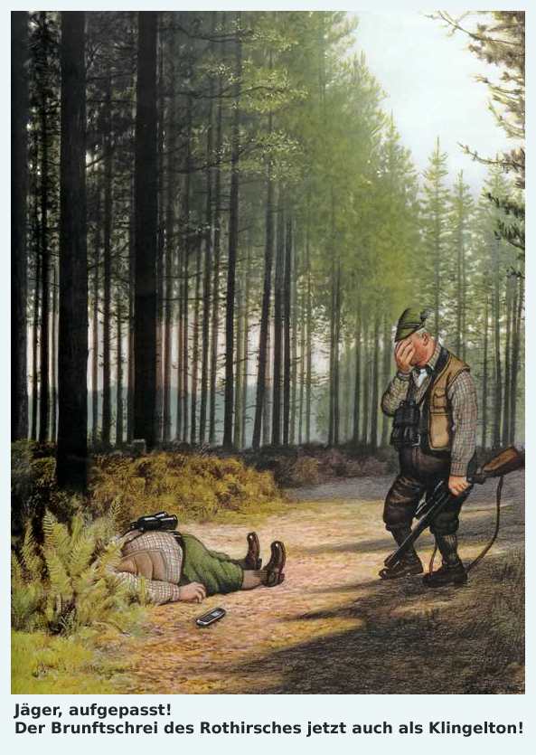Jäger, aufgepasst! Der Brunftschrei des Rothirsches jetzt auch als Klingelton!