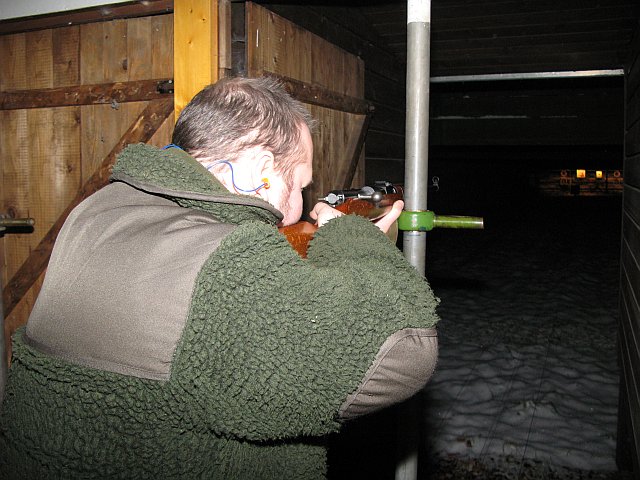 Andre Meier mit dem alten Mosin Nagant Schulungskarabiner