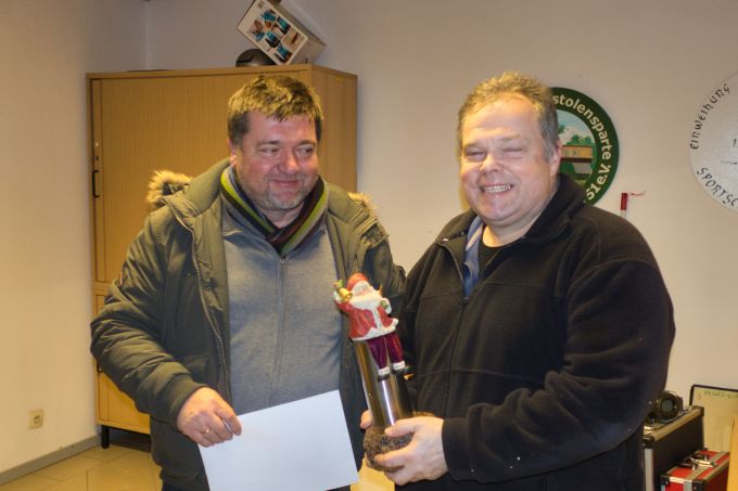Andreas gewinnt den JE-Pokal 2019 Siegerehrung Platz 1