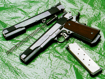 Les Baer Premier II Stretch, Kaliber .45 ACP mit 9 mm Luger Wechselsystem